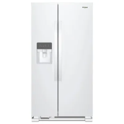 Whirlpool 24.6-cu ft Side-by-Side Refrigerator with Ice Maker (White) Whirlpool 24.6-cu ft Side-by-Side Refrigerator with Ice Maker (White)
