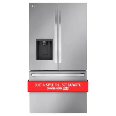 LG Counter Depth MAX 25.5-cu ft Counter-depth Smart French Door Refrigerator with Dual Ice Maker (Fingerprint Resistant) ENERGY STAR LG Counter Depth MAX 25.5-cu ft Counter-depth Smart French Door Refrigerator with Dual Ice Maker (Fingerprint Resistant) ENERGY STAR