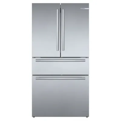 Bosch 800 Series 21-cu ft 4-Door Counter-depth French Door Refrigerator with Ice Maker (Stainless Steel) ENERGY STAR Bosch 800 Series 21-cu ft 4-Door Counter-depth French Door Refrigerator with Ice Maker (Stainless Steel) ENERGY STAR