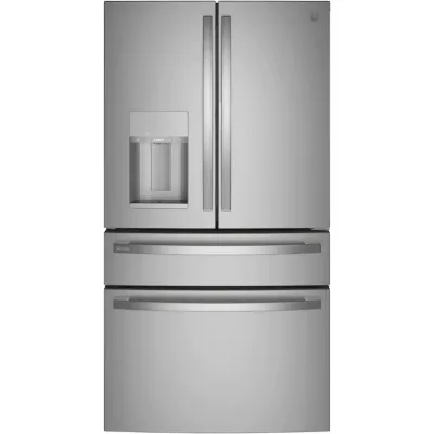 GE Profile 27.9-cu ft 4-Door Smart French Door Refrigerator with Ice Maker and Door within Door (Fingerprint-resistant Stainless Steel) ENERGY STAR