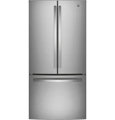 GE Standard-Depth 24.8-cu ft 3 -Door French Door Refrigerator with Ice Maker with Water Dispenser ( Stainless Steel ) ENERGY STAR Certified