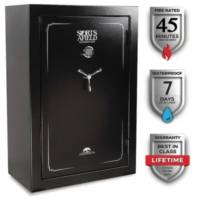 Sports Afield Preserve 40-Gun Fireproof and Waterproof Electronic/Keypad Gun Safe