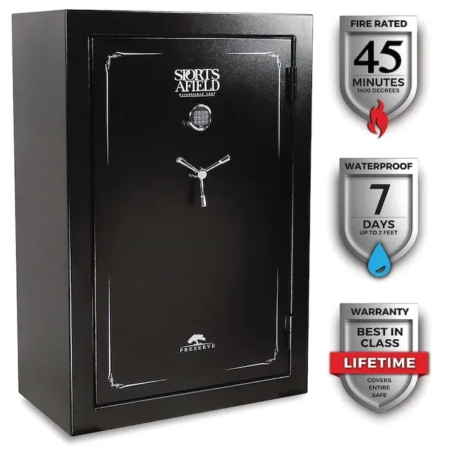 Sports Afield Preserve 40-Gun Fireproof and Waterproof Electronic/Keypad Gun Safe
