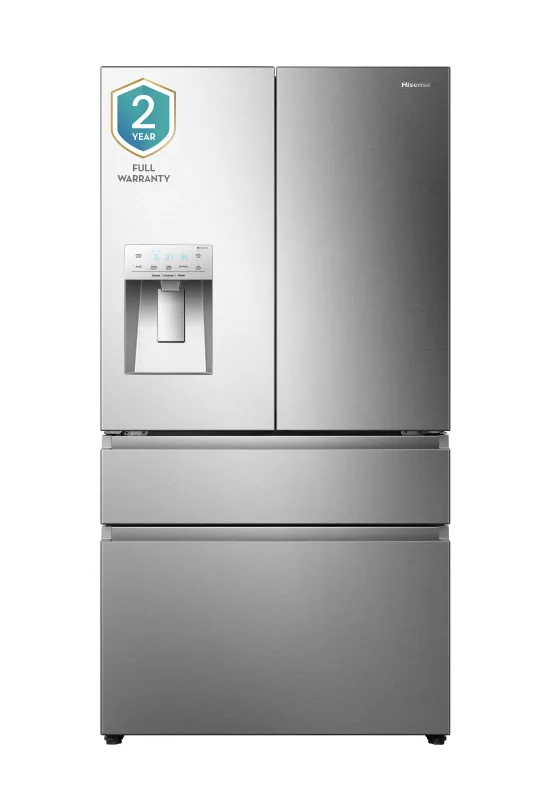 Hisense PureFlat Standard-Depth 25.6-cu ft 4 -Door Smart Compatible French Door Refrigerator with Ice Maker with Water and Ice Dispenser ( Stainless steel ) ENERGY STAR Certified Hisense PureFlat Standard-Depth 25.6-cu ft 4 -Door Smart Compatible French Door Refrigerator with Ice Maker with Water and Ice Dispenser ( Stainless steel ) ENERGY STAR Certified
