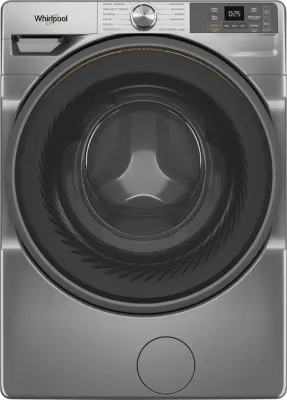 Whirlpool 4.5-cu ft High Efficiency Stackable Smart Front-Load Washer ( Radiant Silver )