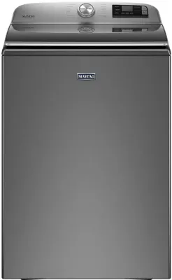 Maytag Smart Capable 5.2-cu ft High Efficiency Agitator Smart Compatible Top-Load Washer ( Metallic Slate ) ENERGY STAR