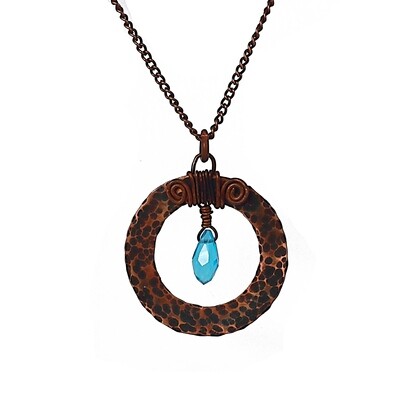 Hammered Copper Necklace