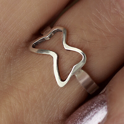 Mother Daughter Butterfly Rings Set