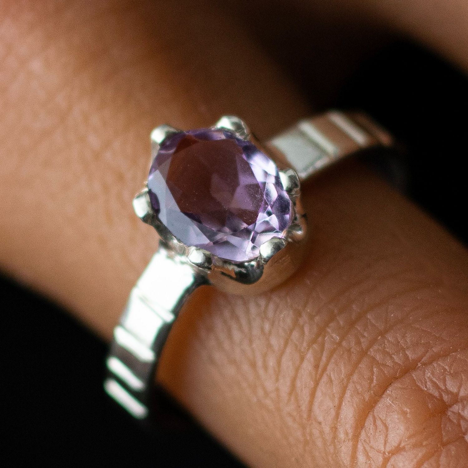 Purple Amethyst Ring