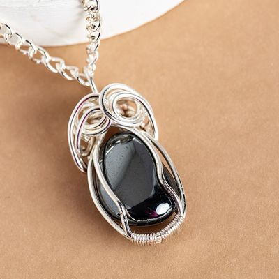 SP Swirl Hematite Necklace