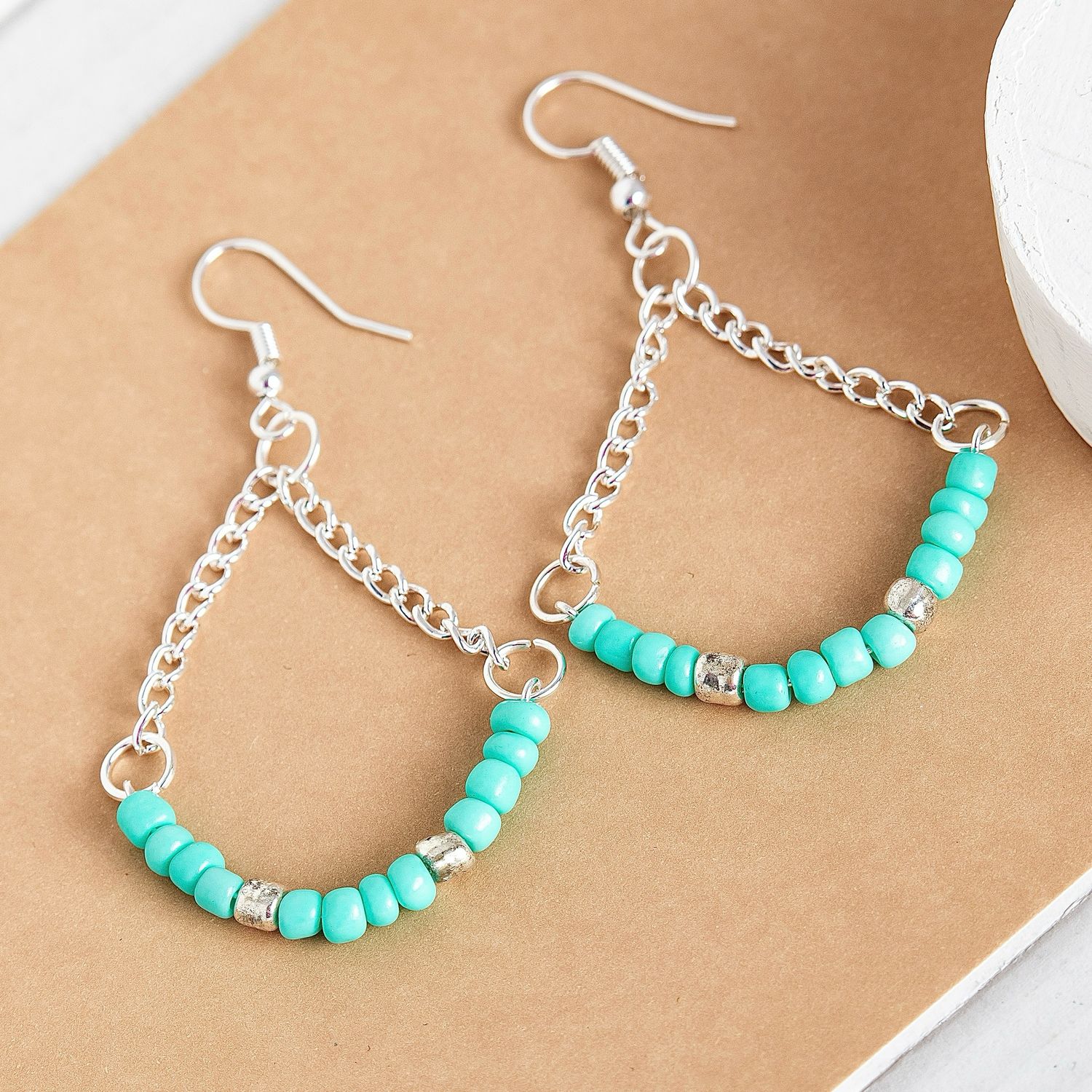 SP Turquoise Chandelier Earrings