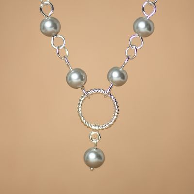SP Silver Pearl Necklace