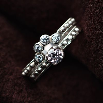 Sterling Silver Engagement Set