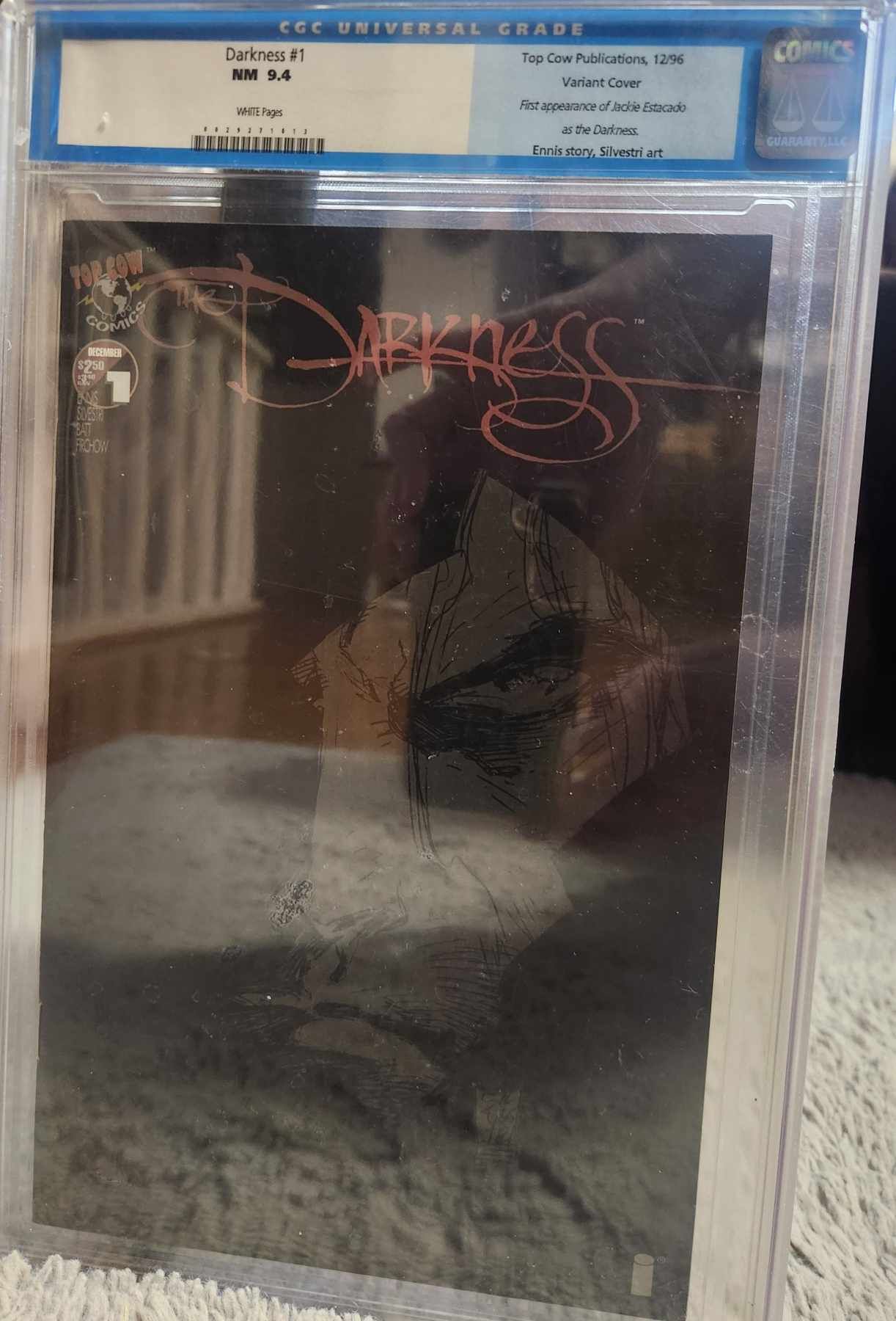 Darkness #1 White Pages Variant - CGC 9.4