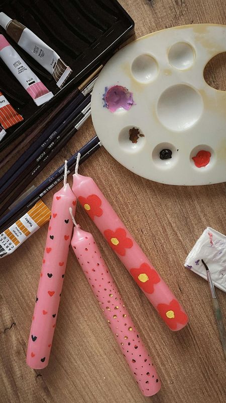 April  15 Candle Painting