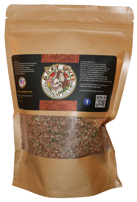 1 lb Bag GOAT Spice - Includes one free dispenser bottle