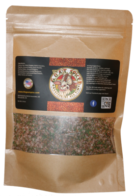 8 oz Bag GOAT Spice - Includes one free dispenser bottle 8 oz Bag GOAT Spice - Includes one free dispenser bottle