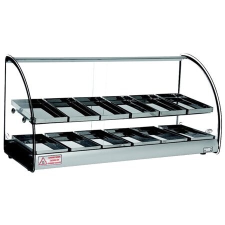 Vitrina Caliente Doble Piso Sobre Mostrador ACL-5812D Tita