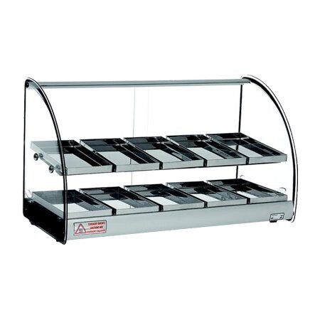 Vitrina Caliente Doble Piso Sobre Mostrador ACL-5810D Tita