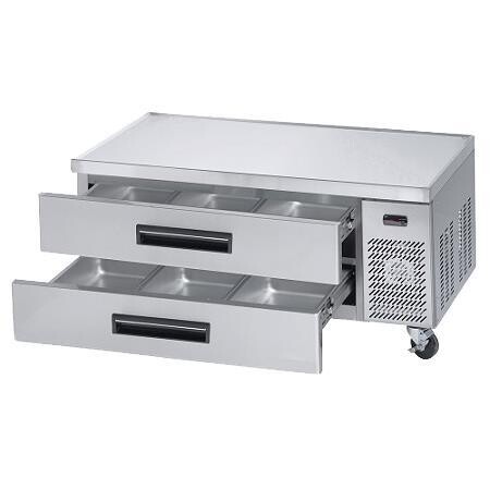 Base Chef, Mesa Baja Refrigerada de Dos Cajones MCB53B Parker