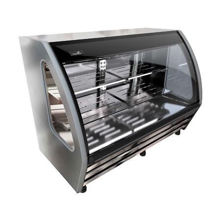 Vitrina Cremera Cristal Curvo Acero Inoxidable BHS150-I Imbera