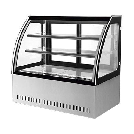 Vitrina Exhibidora de Cristal  Curvo de 255 Litros GN-900C2 Migsa