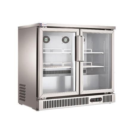 Refrigerador Contra Barra de 2 Puertas de Cristal de 250 Litros SG250 Migsa