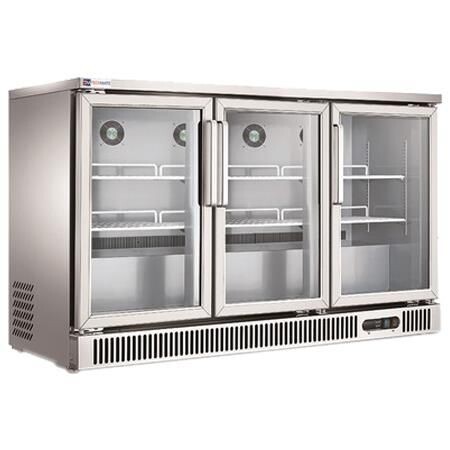 Refrigerador Contra Barra de 3 Puertas de Cristal de 380 Litros SG380 Migsa