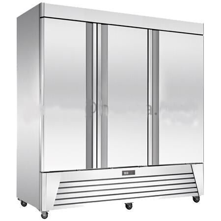 Refrigerador Vertical en Acero Inoxidable Tres Puertas UR-78C-3 Migsa