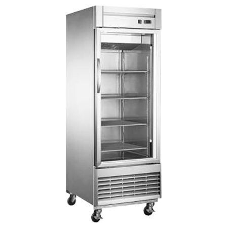 Refrigerador Vertical Puerta de Cristal en Acero Inoxidable de 23 Pies Cúbicos UR-27C-1G Migsa