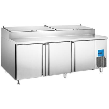 Mesa Refrigerada Para Preparación de Pizzas 3 Puerta de 770 Litros PICL-3 Migsa