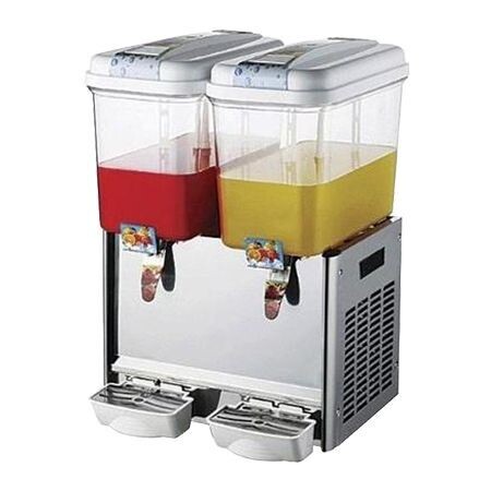 Enfriador de Aguas Frescas de 2 Tanques de 18 Litros c/u Tipo Fuente (Spray) LYP-2X18 Migsa
