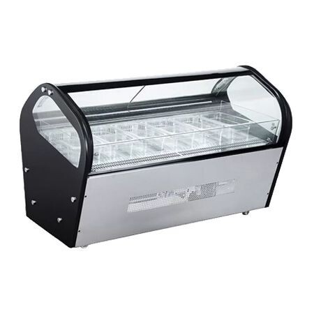 Vitrina Exhibidora de Helados de 6 Insertos Sobre Mostrador RTD-122L Migsa