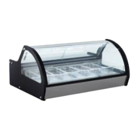 Vitrina Exhibidora de Helados de 6 Insertos Sobre Mostrador RTD-122L-1 Migsa