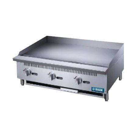 Plancha Comercial a Gas de 3 Quemadores MGRG-36-MG Migsa