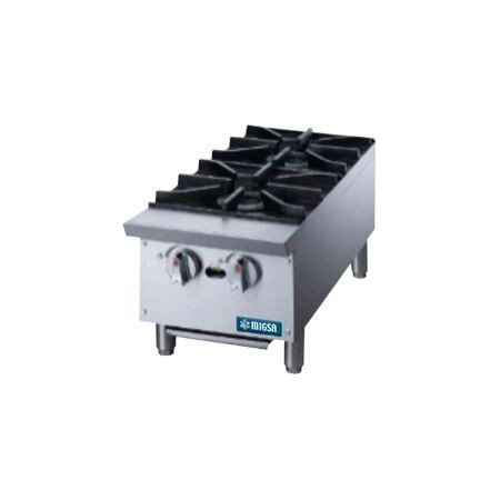 Parrilla Comercial a Gas 2 Quemadores XRB-2-MG Migsa