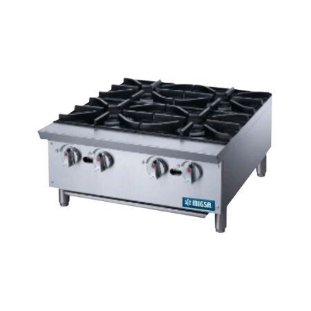 Parrilla Comercial a Gas 4 Quemadores XRB-4-MG Migsa