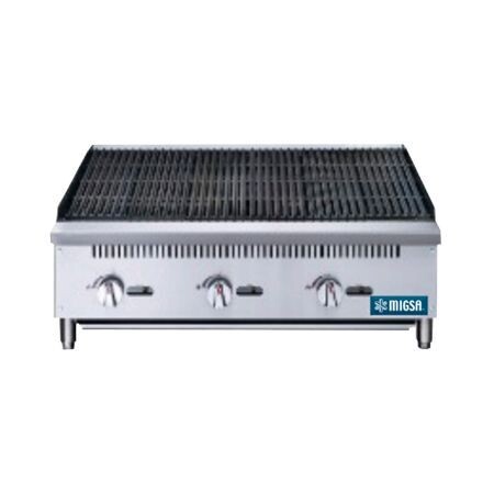 Asador Comercial a Gas de 3 Quemadores Radiantes RFS-36-MG Migsa