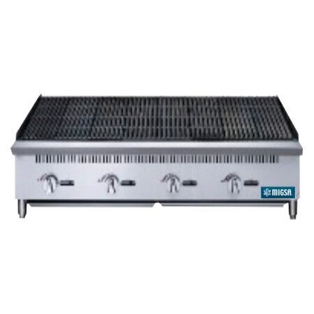 Asador Comercial a Gas de 4 Quemadores Radiantes RFS-48-MG Migsa