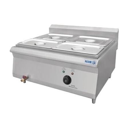 Baño María Eléctrico de 4 Divisiones con Insertos y Tapas BN600-E607 Migsa
