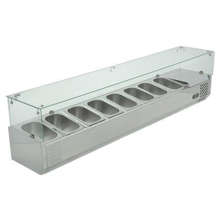 Vitrina Refrigerada para Ensaladas y Pizzas Sobre Mesa RT-1800L Migsa