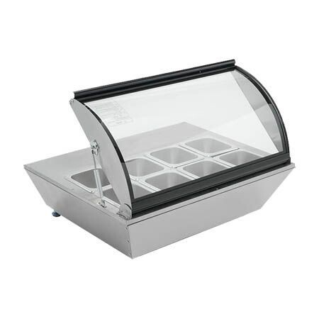 Base Refrigerada de 8 Insertos Sobre Mesa con Tapa RTW-67L Migsa