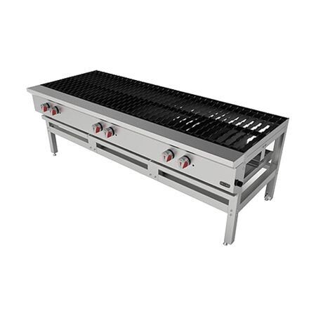 Estufón 3 Sección de Acero Inoxidable a Gas EG-33 Drago