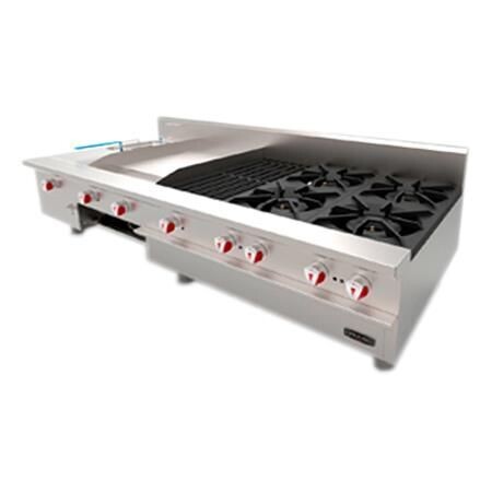 Estufa Sobre Mesa de 4 Quemadores, Asador, Plancha, Freidora y Gratinador UNIVERSAL UDM Drago