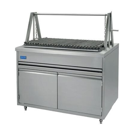 Asador Profesional Tipo Argentino con Gabinete Acero Inoxidable Tipo 304 SATAGC-090 San-Son