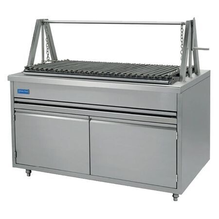 Asador Profesional Tipo Argentino con Gabinete Acero Inoxidable Tipo 441 ZATAGC-120 San-Son