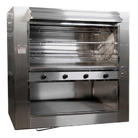 Rosticero Tradicional para 80 Pollos en Acero Inoxidable 80RACE Valmex
