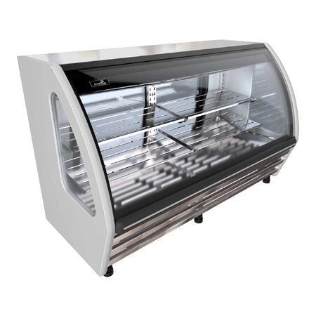 Vitrina Carnicera Cristal Curvo Blanca BHS200C-B-F2 Imbera