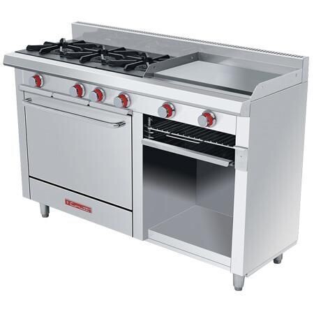 Estufa 3 Quemadores + Plancha + Gratinador + Horno EC-3-H-GRILL PETIT PREMIUM Coriat