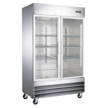 Refrigerador 2 Puertas de Cristal RV-2PC-SS-01 Icehaus